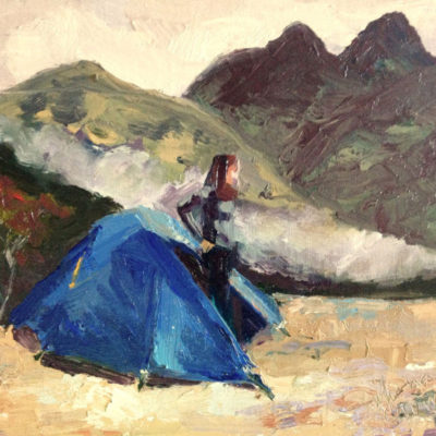 incan trail hike peru camping tent zipper woman