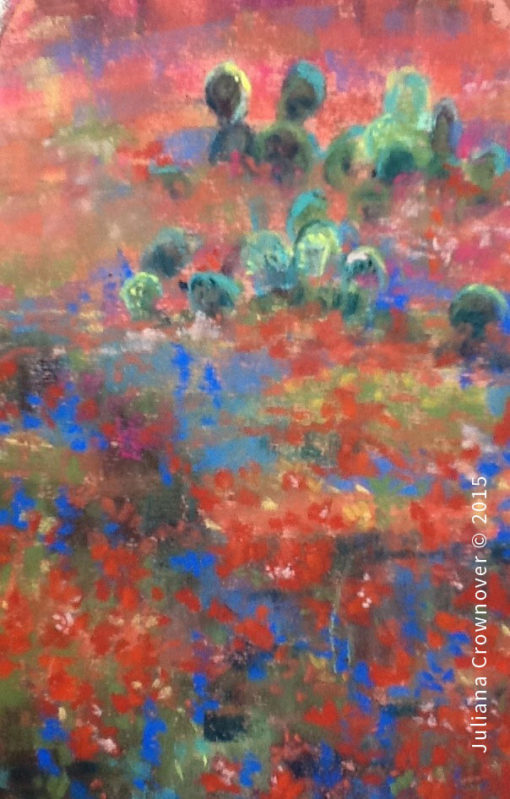 Dallas TX plein air pastel workshop with artist Juliana Crownover